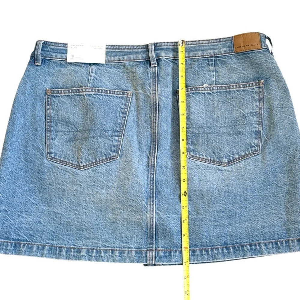 NWT American Eagle Denim Button Front Skirt Size 18